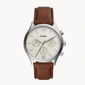 Fenmore Multifunction Brown Leather Watch